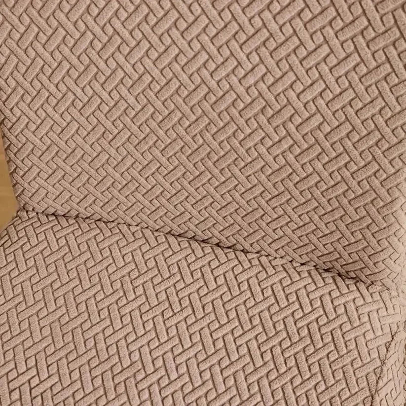 Velvet Strip Design Fitted Dinning Chair Covers Skin