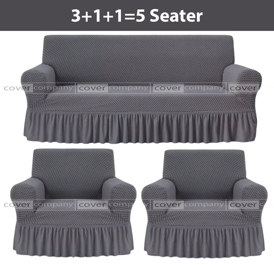 Turkish Style Sofa Cover Grey