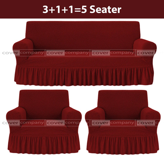 Turkish Style Sofa Cover Maroon