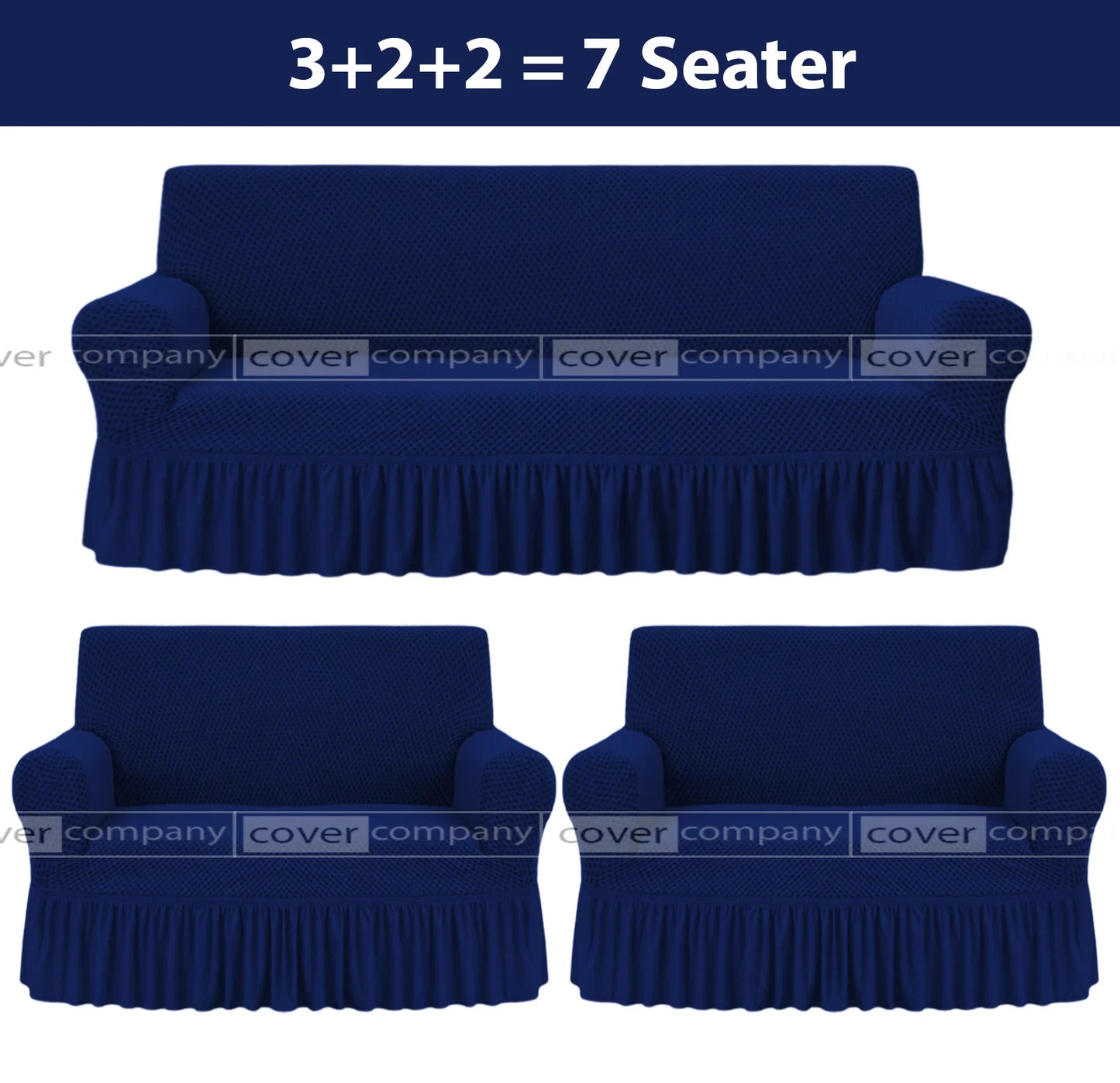 Turkish Style Sofa Cover Blue