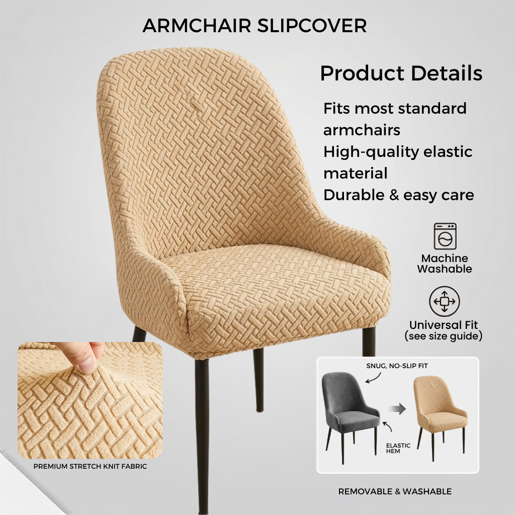 Stripe Jacquard Chair Covers -CC_D4