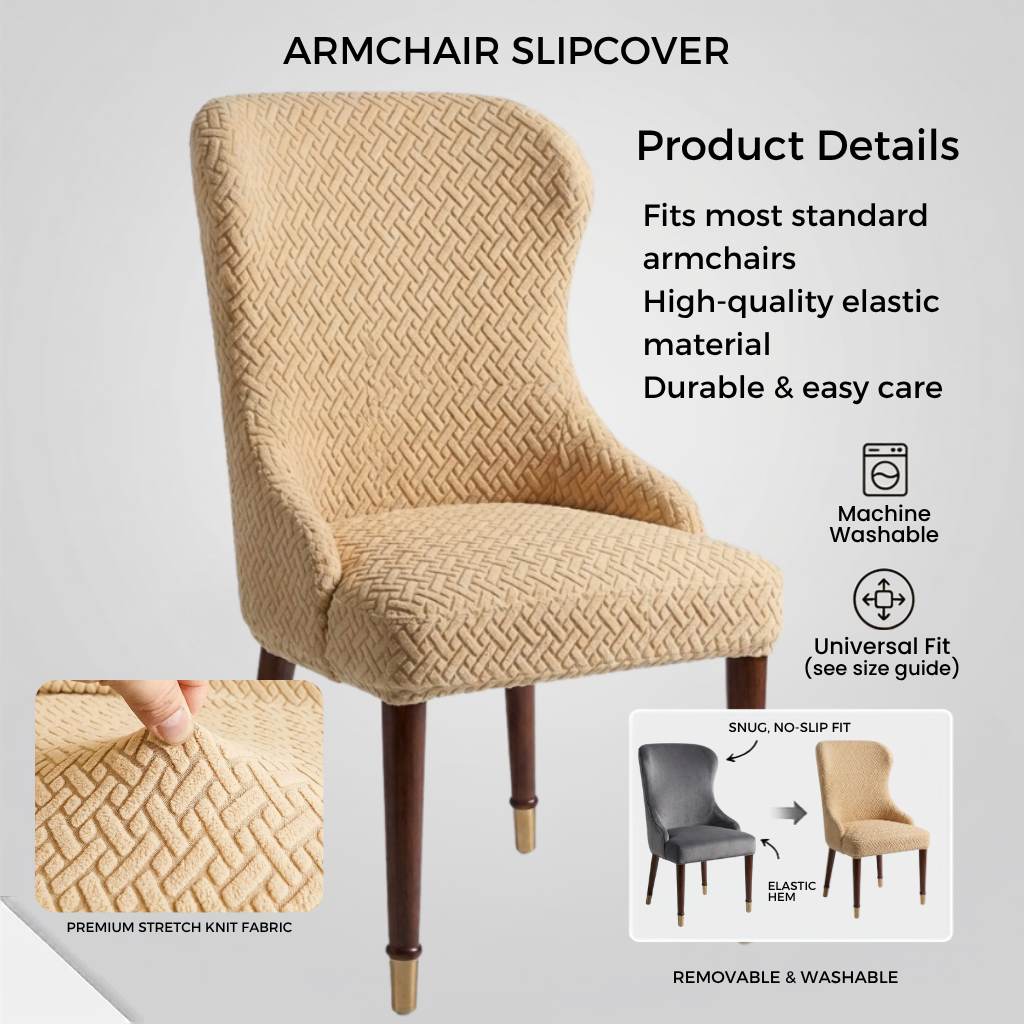 Stripe Jacquard Chair Covers -CC_D3