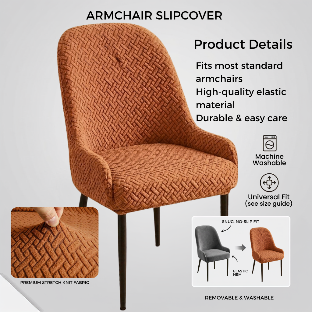 Stripe Jacquard Chair Covers -CC_D4