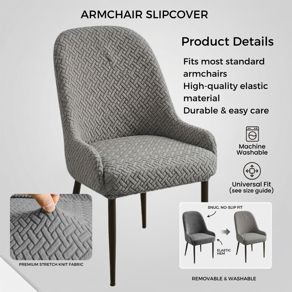 Stripe Jacquard Chair Covers -CC_D4