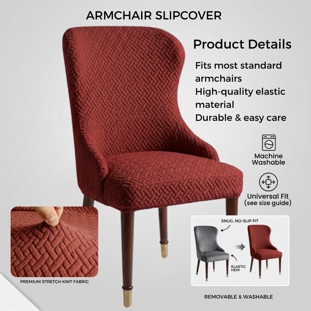 Stripe Jacquard Chair Covers -CC_D3