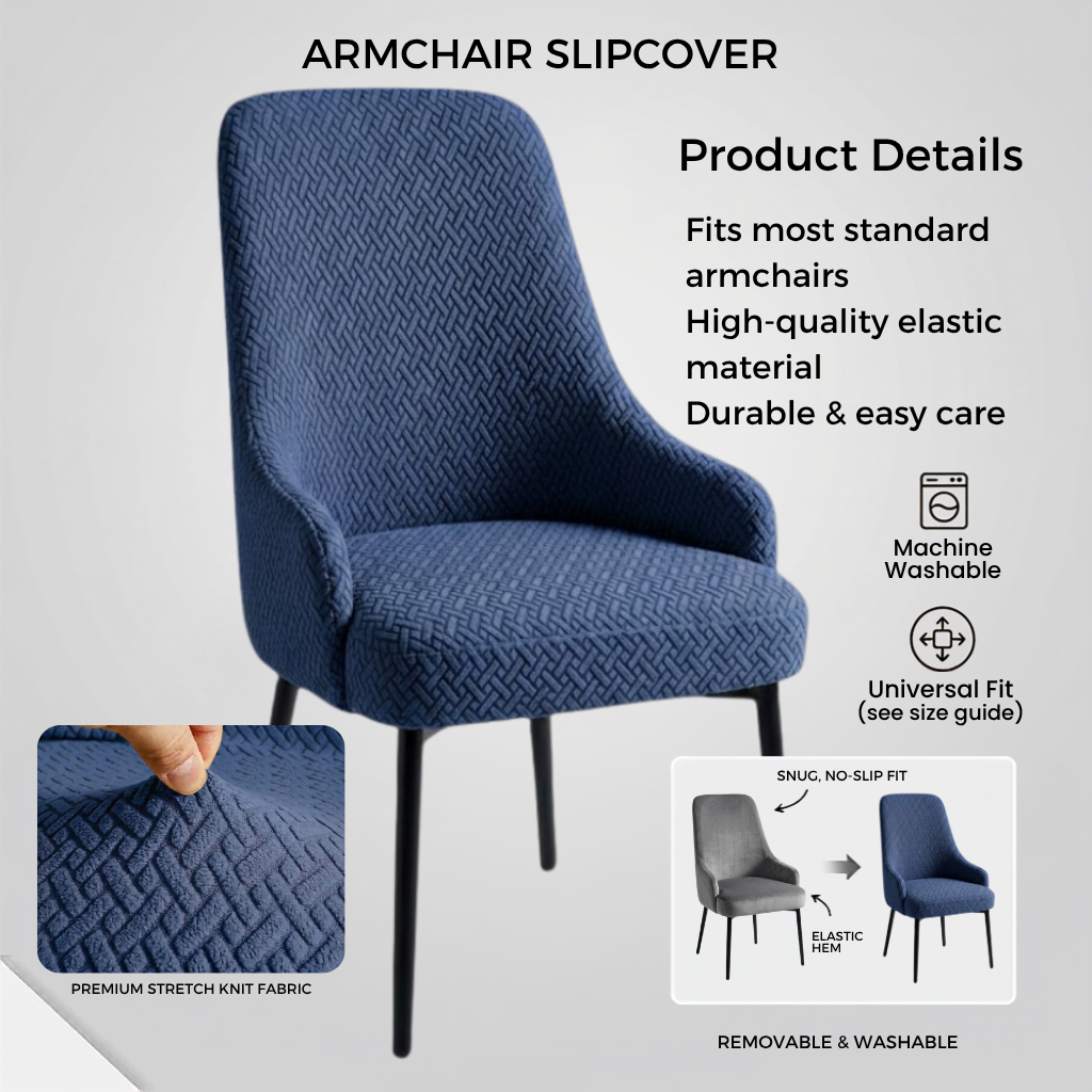 Stripe Jacquard Chair Covers -CC_D1
