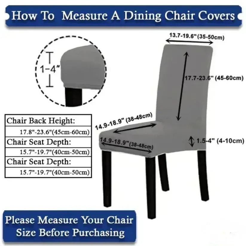 Velvet Strip Design Fitted Dinning Chair Covers Maroon