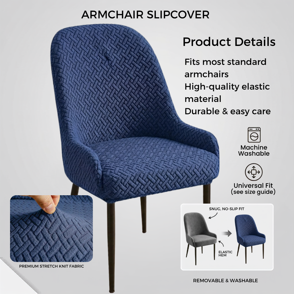 Stripe Jacquard Chair Covers -CC_D4