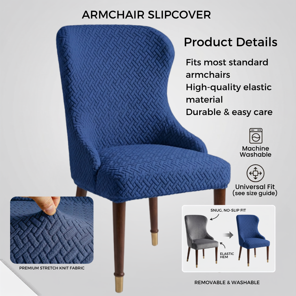 Stripe Jacquard Chair Covers -CC_D3