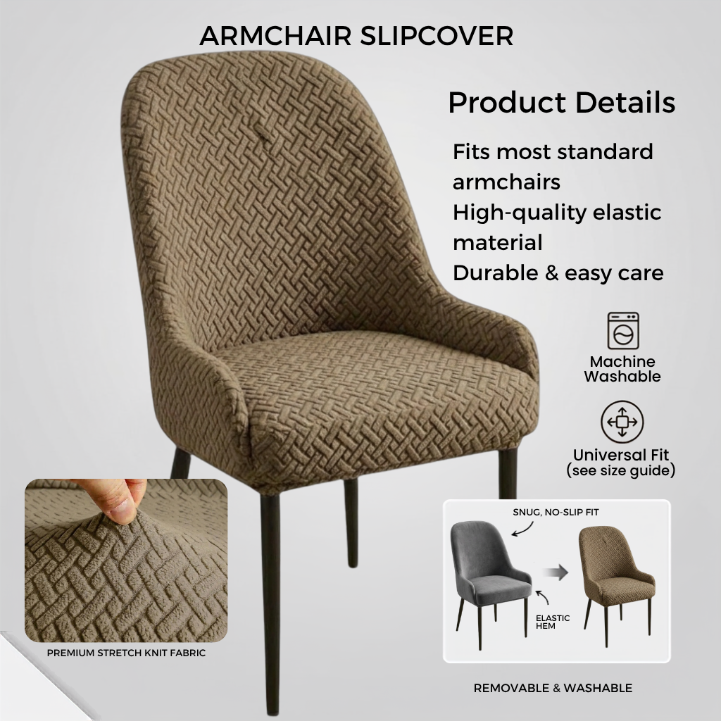 Stripe Jacquard Chair Covers -CC_D4