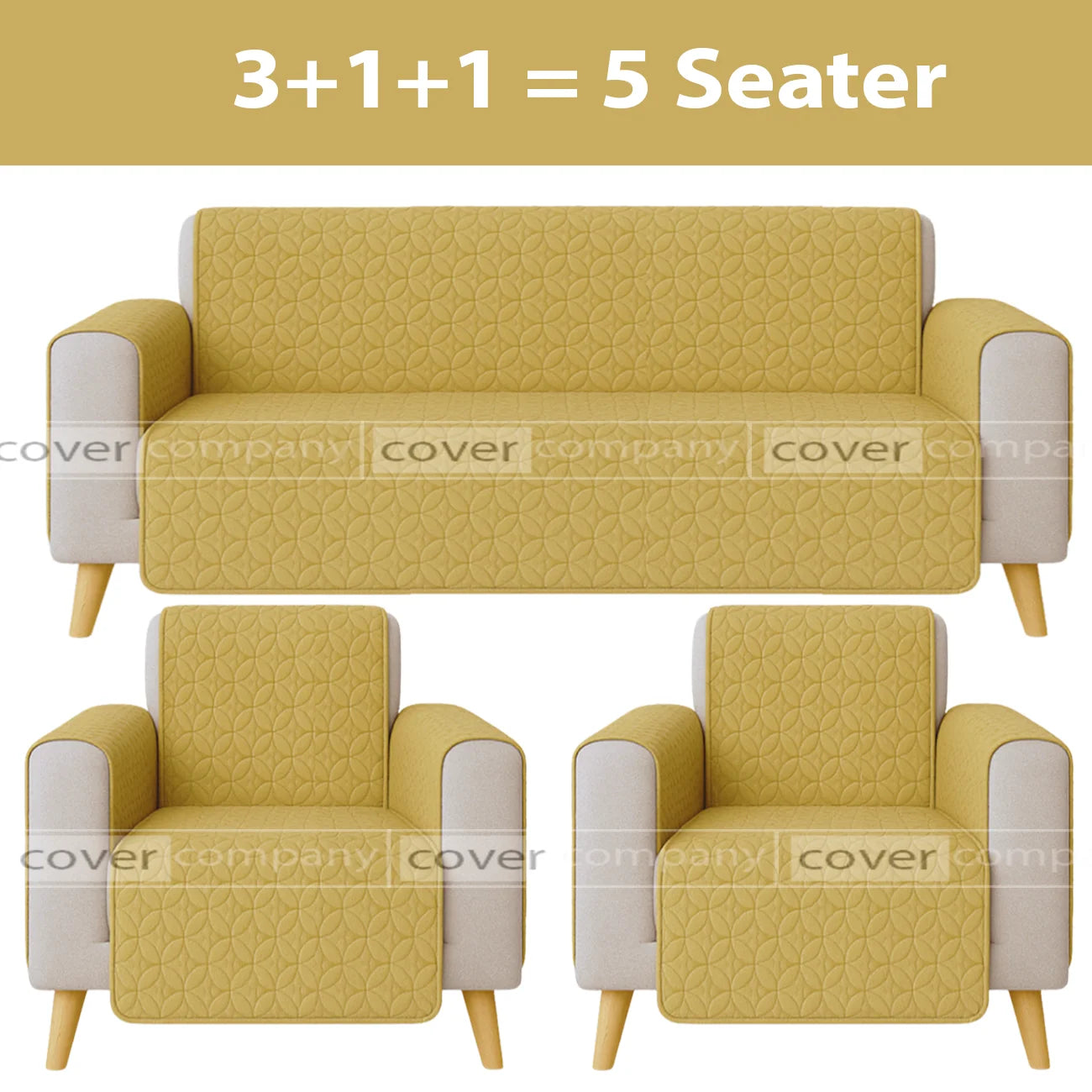 Ultrasonic Sofa Cover  (baige)