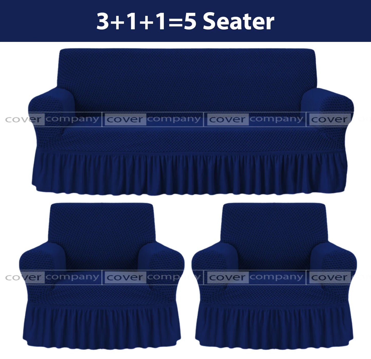 Turkish Style Sofa Cover Blue