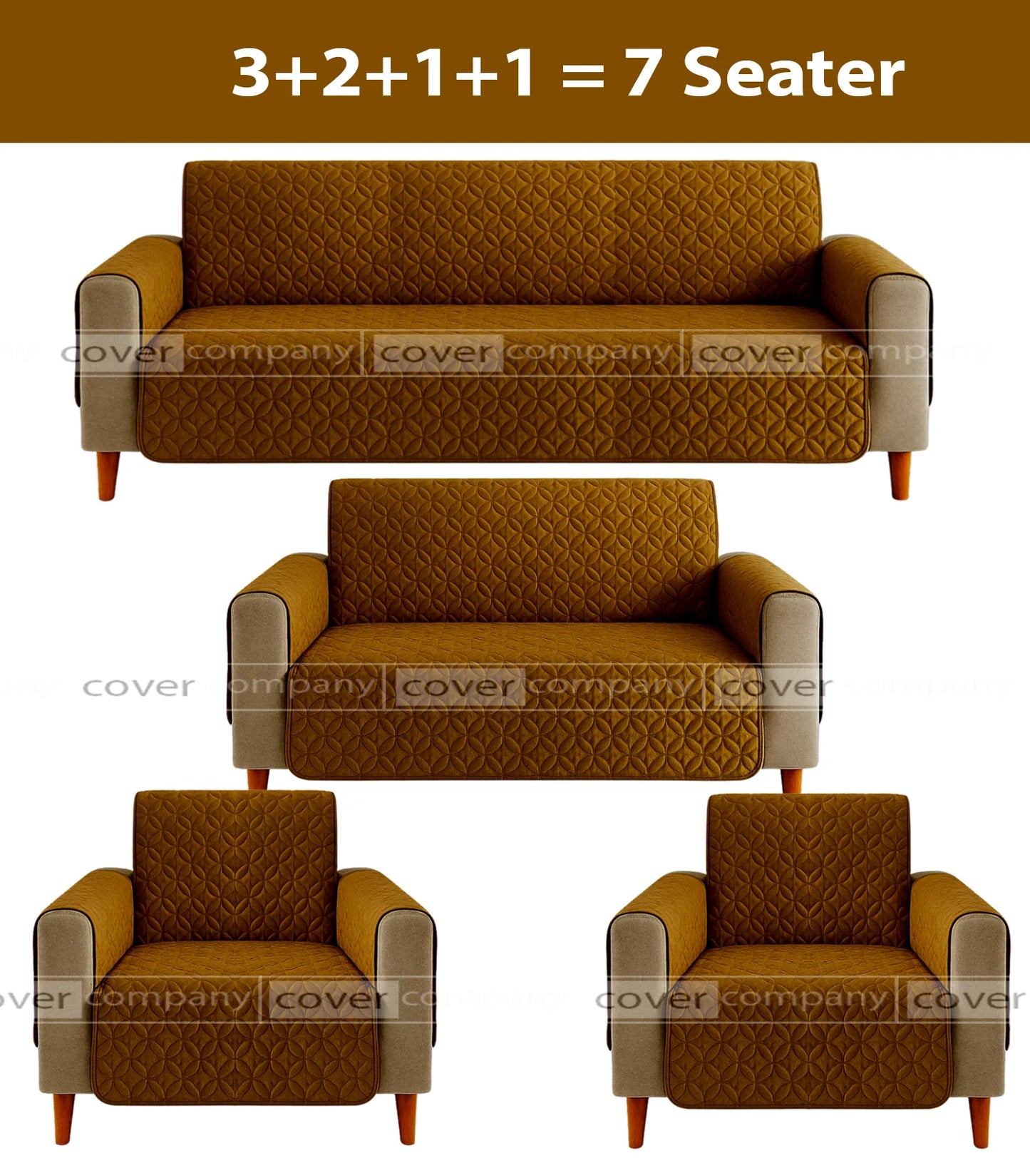 Ultrasonic Sofa Cover (coper)