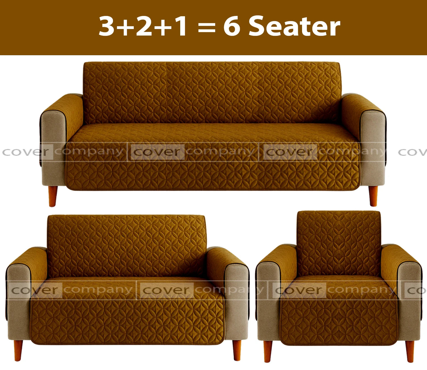 Ultrasonic Sofa Cover (coper)