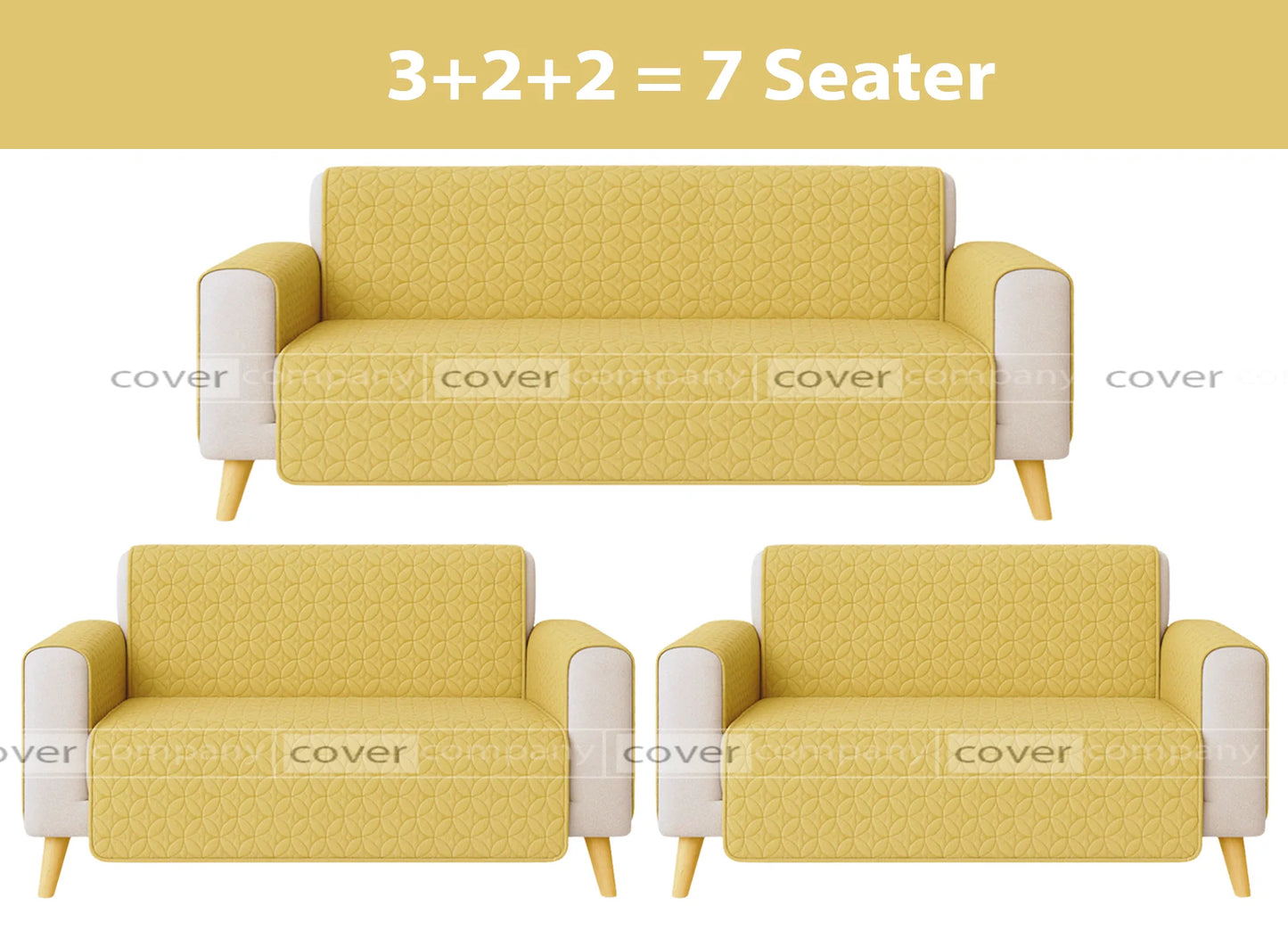Ultrasonic Sofa Cover  (baige)