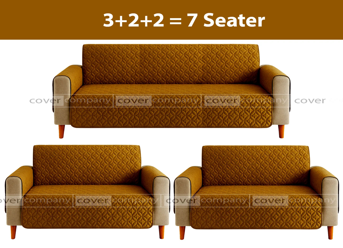 Ultrasonic Sofa Cover (coper)