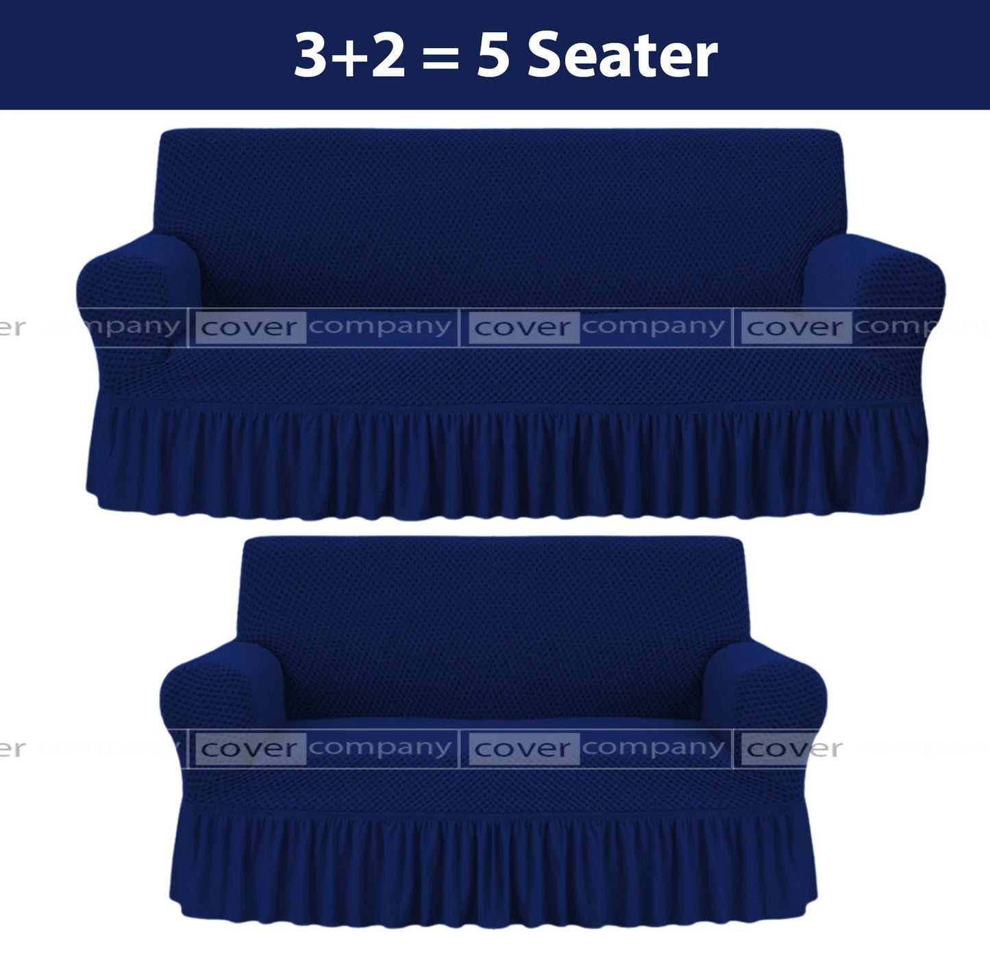 Turkish Style Sofa Cover Blue