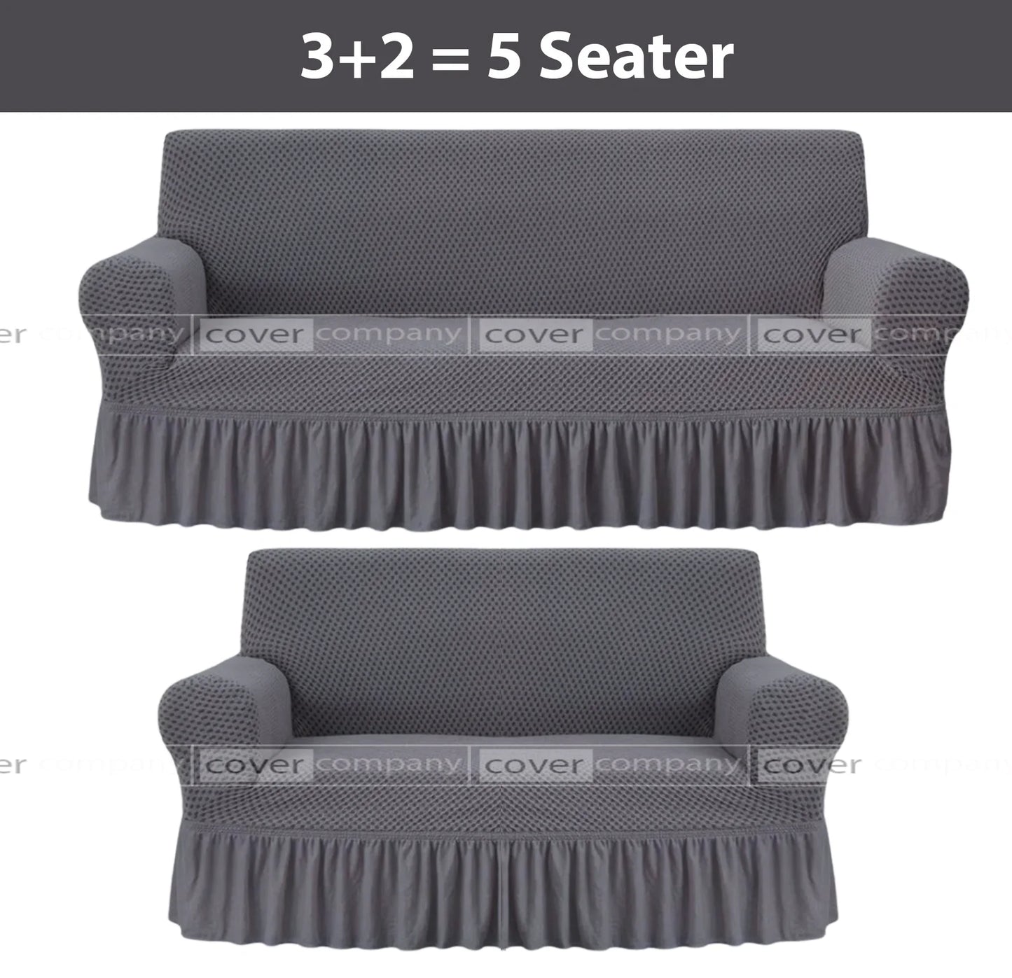 Turkish Style Sofa Cover Grey