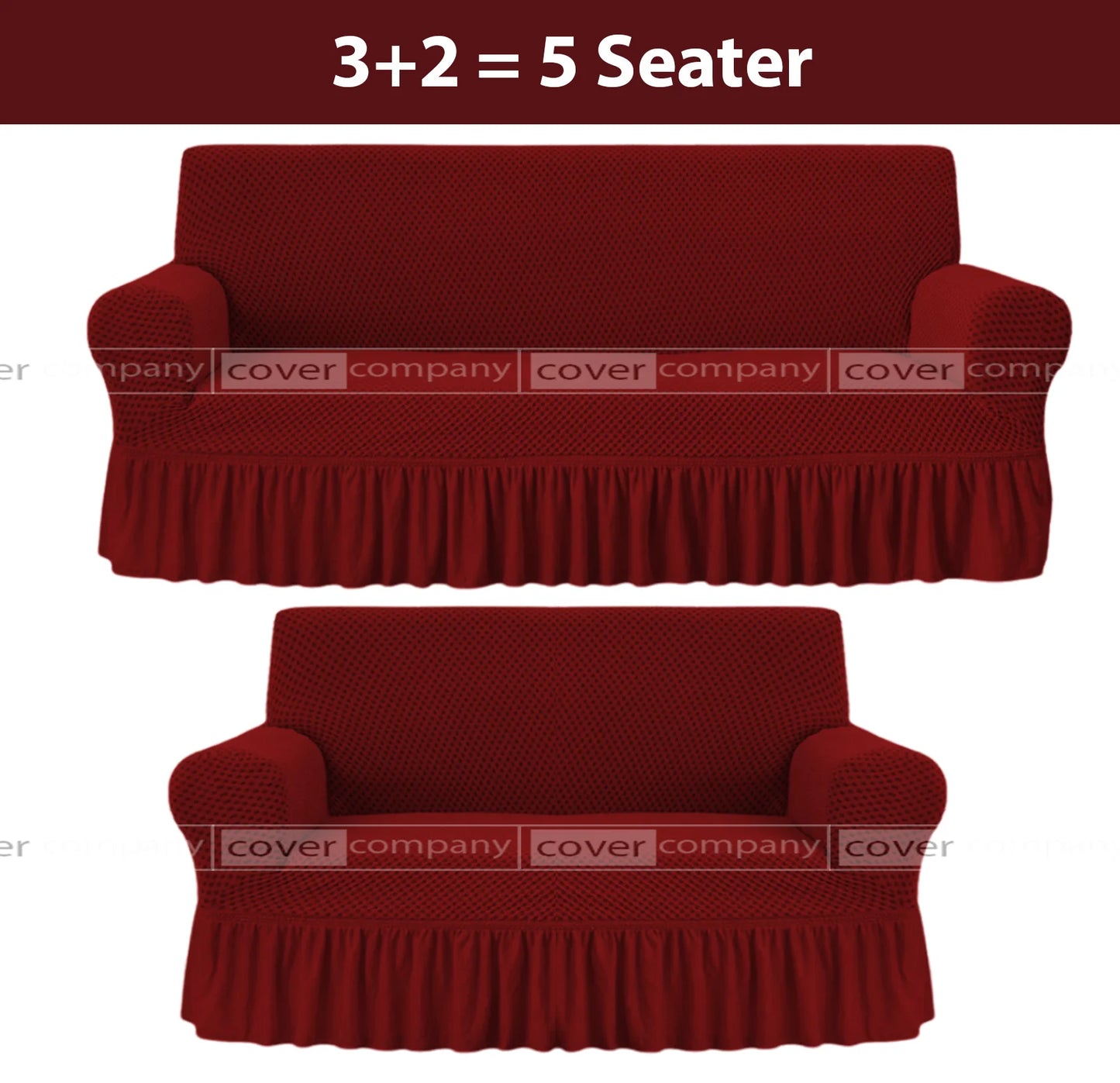 Turkish Style Sofa Cover Maroon