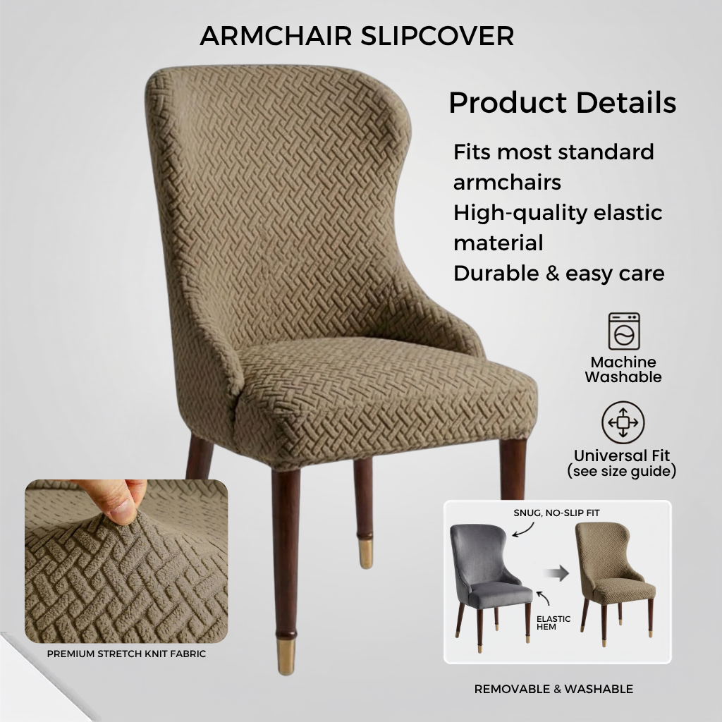 Stripe Jacquard Chair Covers -CC_D3