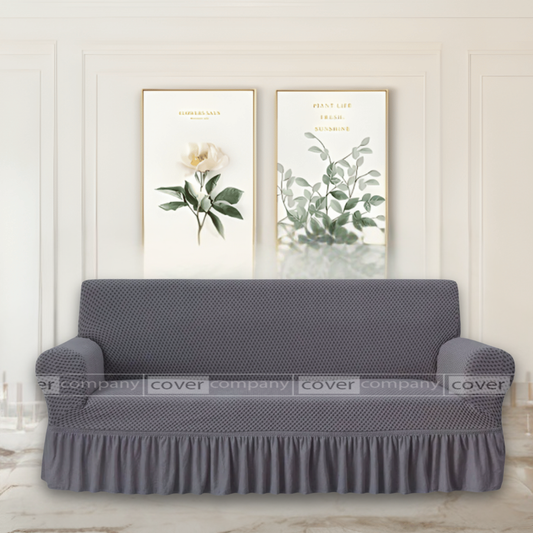 Turkish Style Sofa Cover Grey