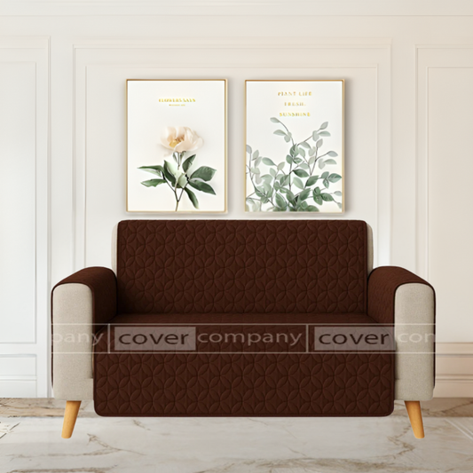 Ultrasonic Sofa Cover  ( BROWN )