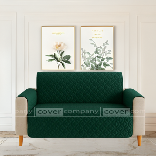 Ultrasonic Sofa Cover  (GREEN )