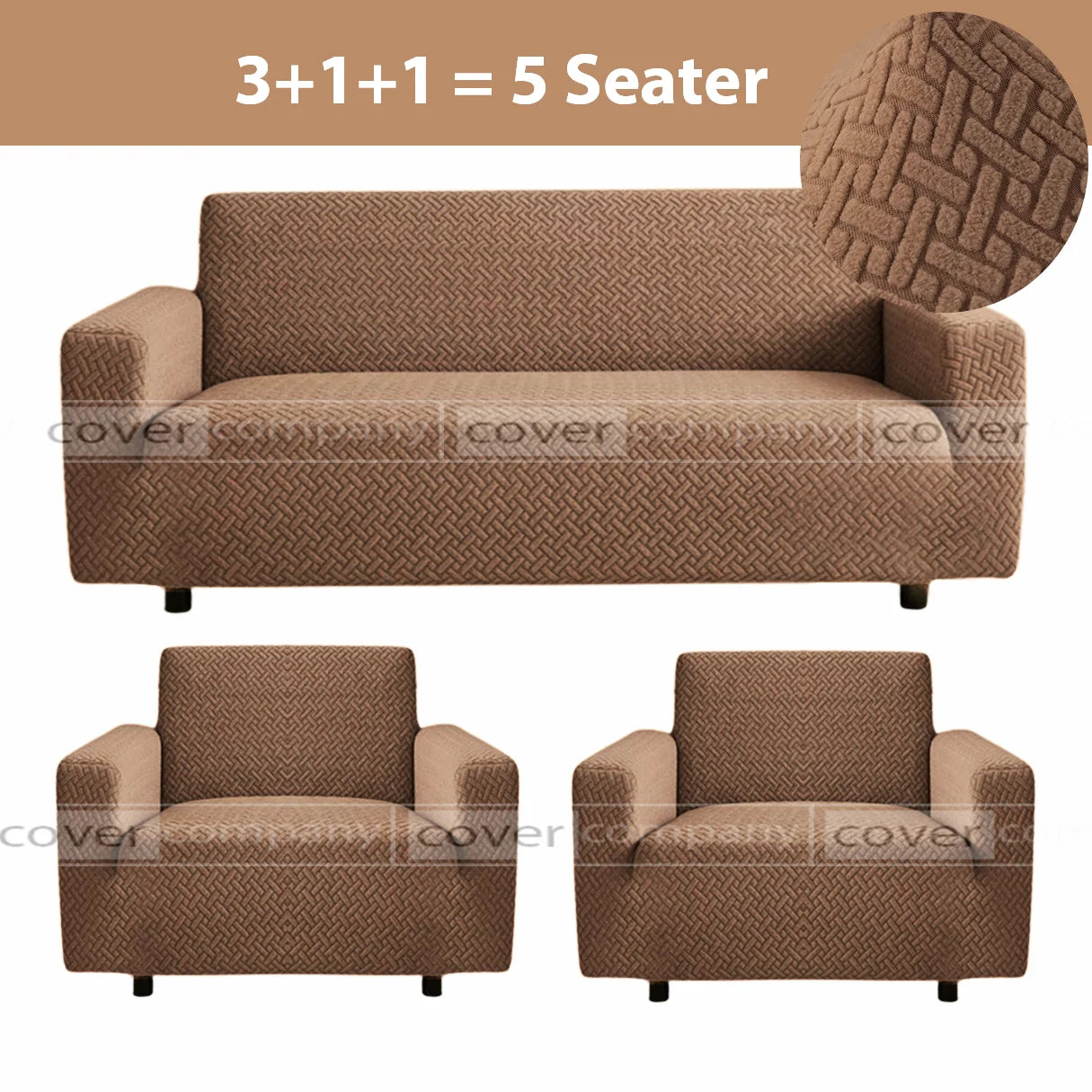 STRIPE JACQUARD SOFA COVER MOUSE
