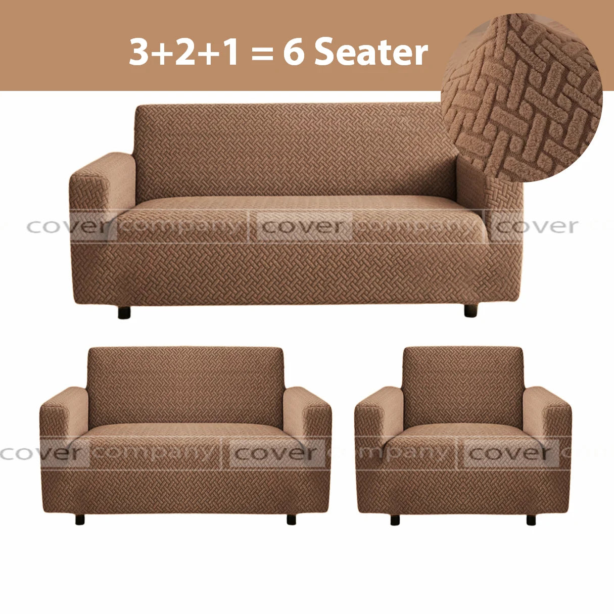 STRIPE JACQUARD SOFA COVER MOUSE