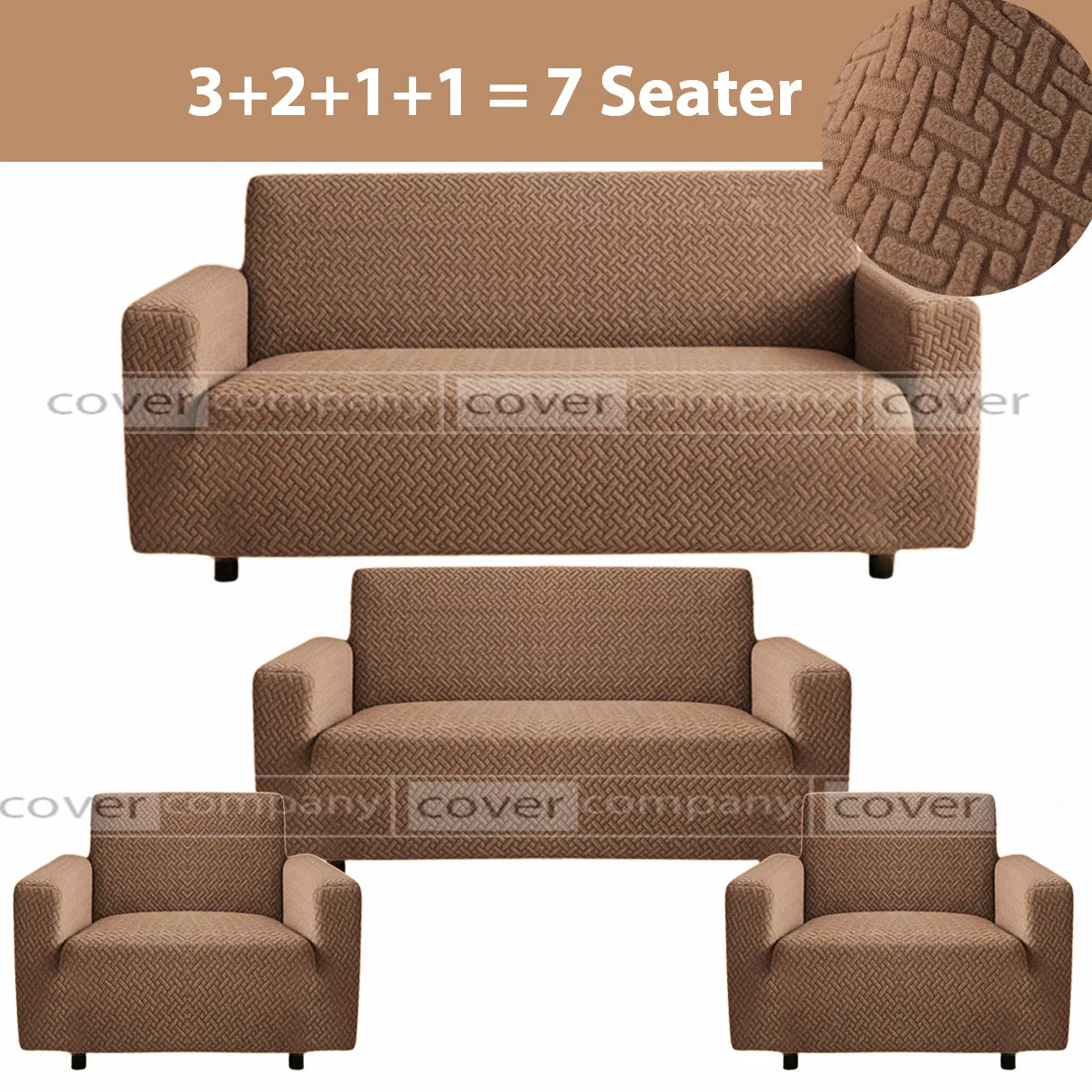 STRIPE JACQUARD SOFA COVER MOUSE
