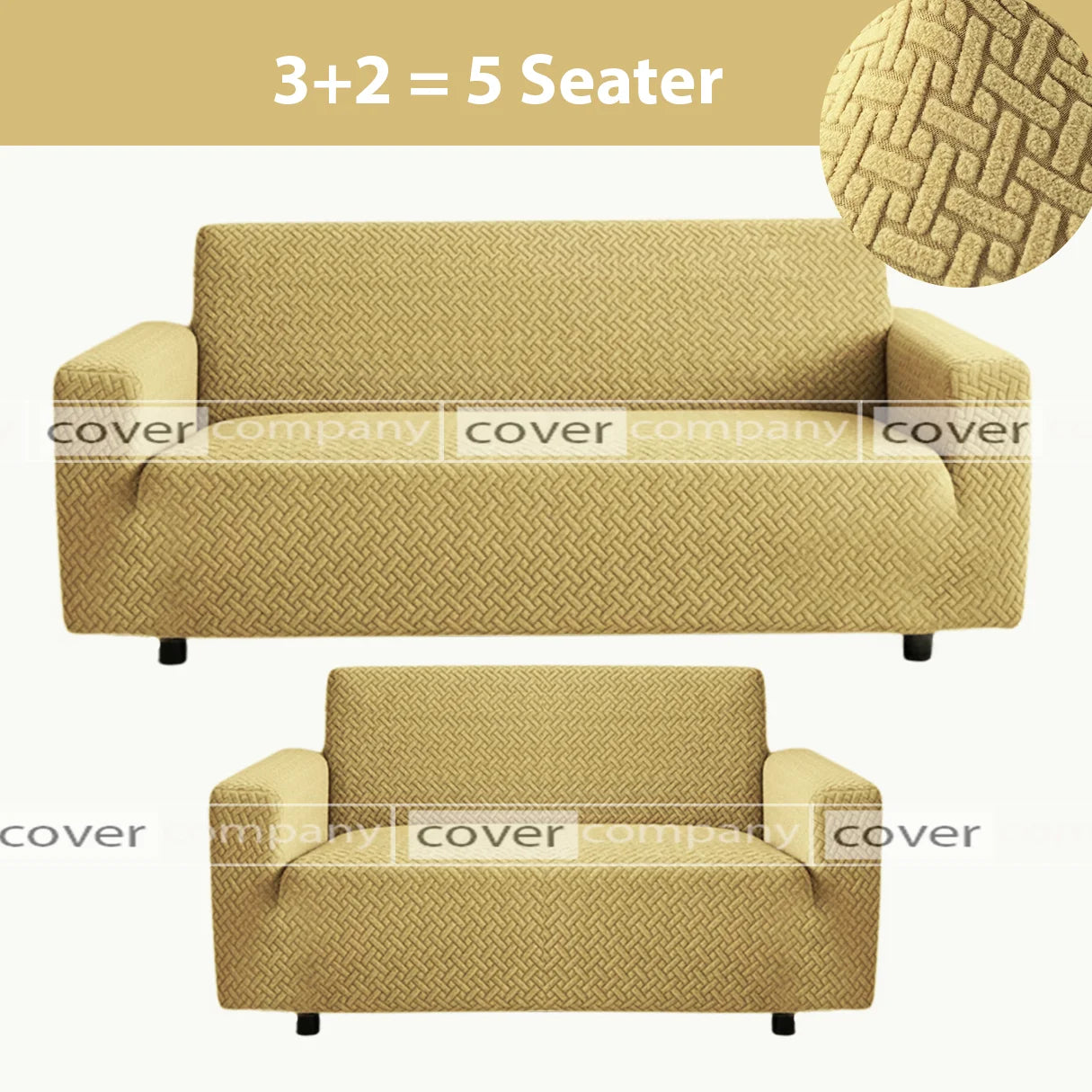 STRIPE JACQUARD SOFA COVER SKIN
