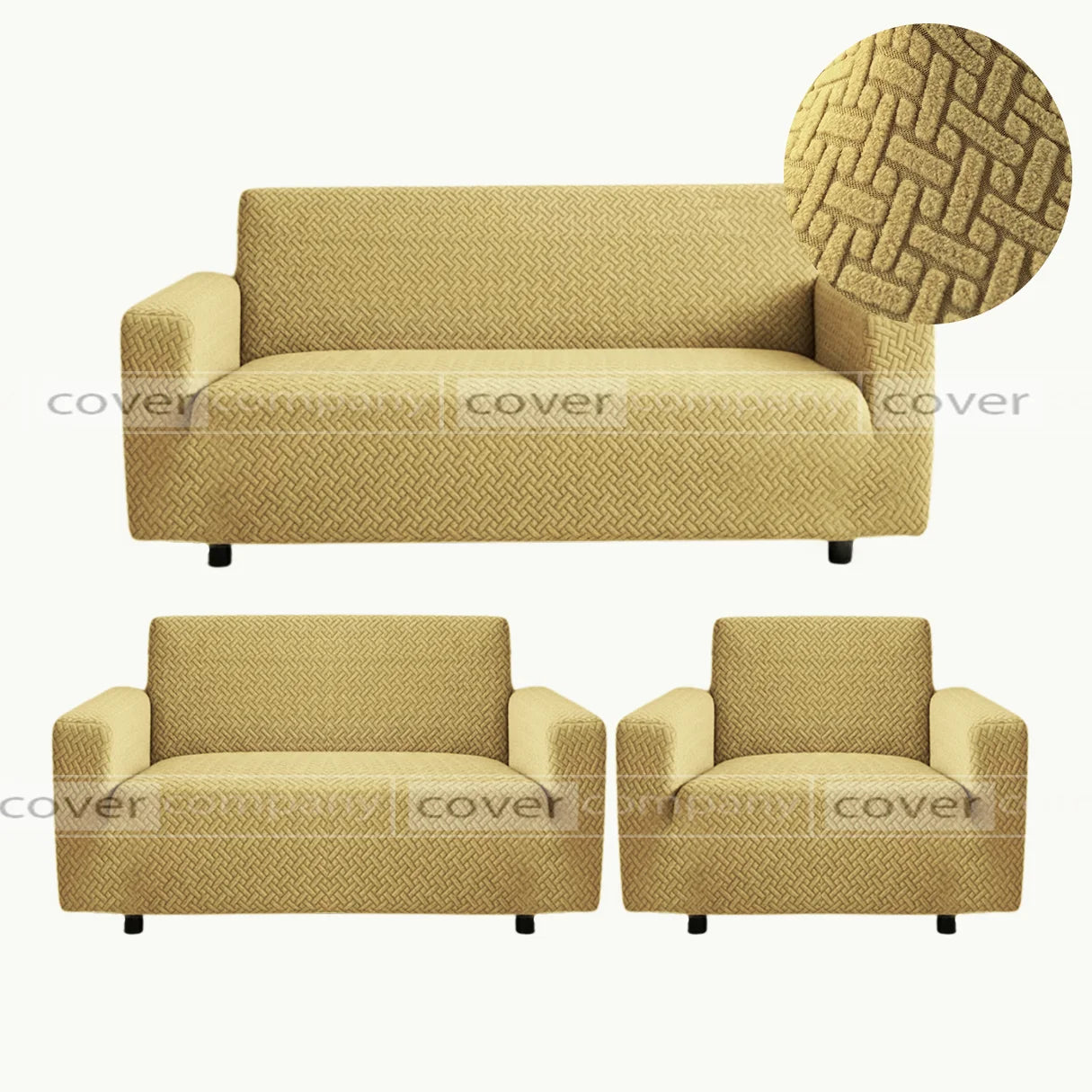 STRIPE JACQUARD SOFA COVER SKIN