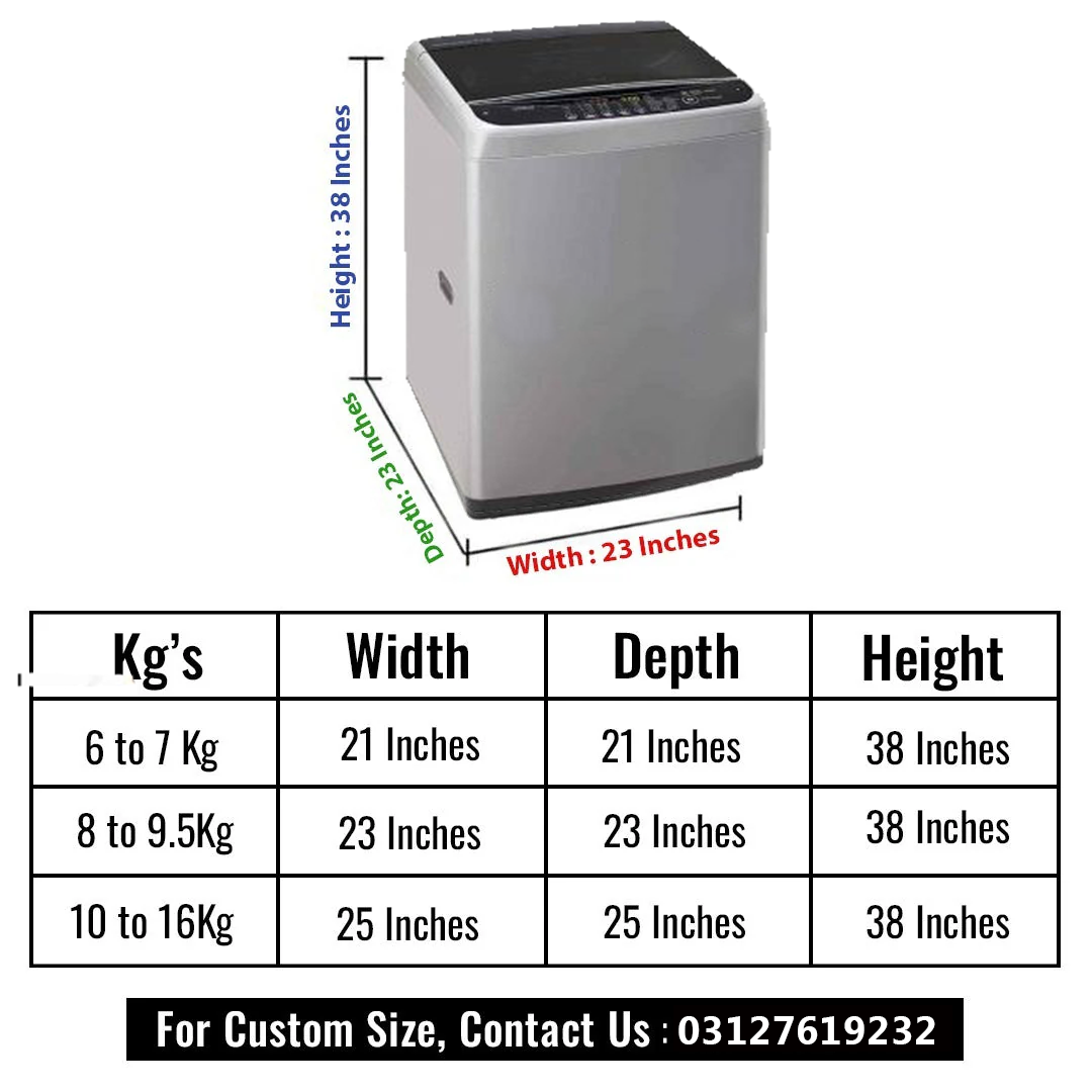 Brown Color 100% Waterproof Top Loaded Washing Machine Cover