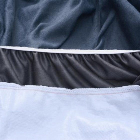 Terry Cotton Waterproof Mattress Protector Blue  Color Fitted Style