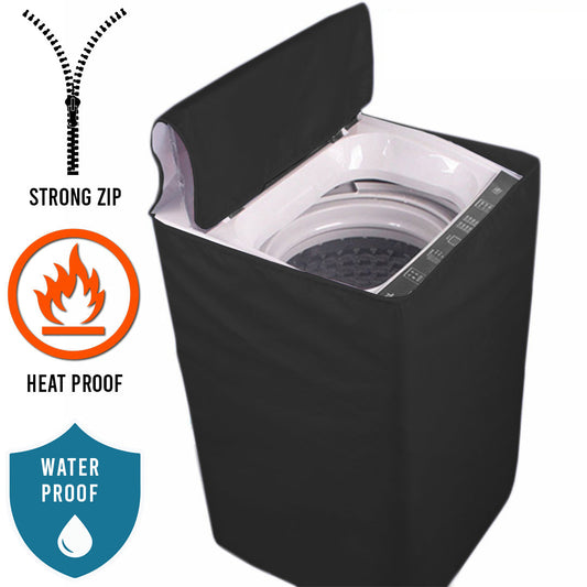 Black Color 100% Waterproof Top Loaded Washing Machine Cover