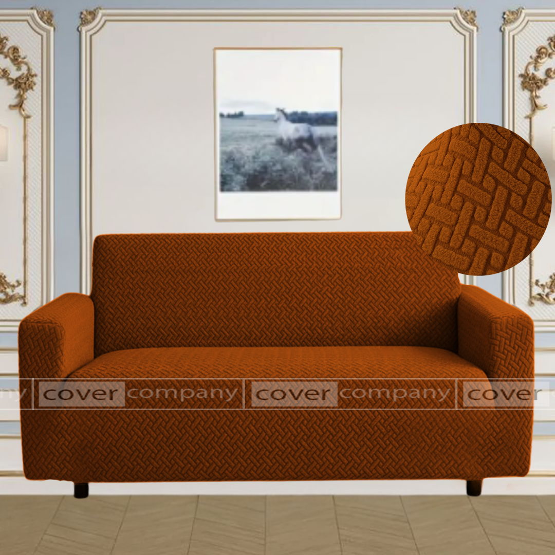 STRIPE JACQUARD SOFA COVER COPER