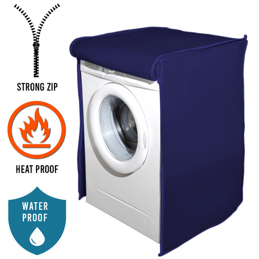 waterproof Front Loaded Washing Machine Cover - ( Blue Color )
