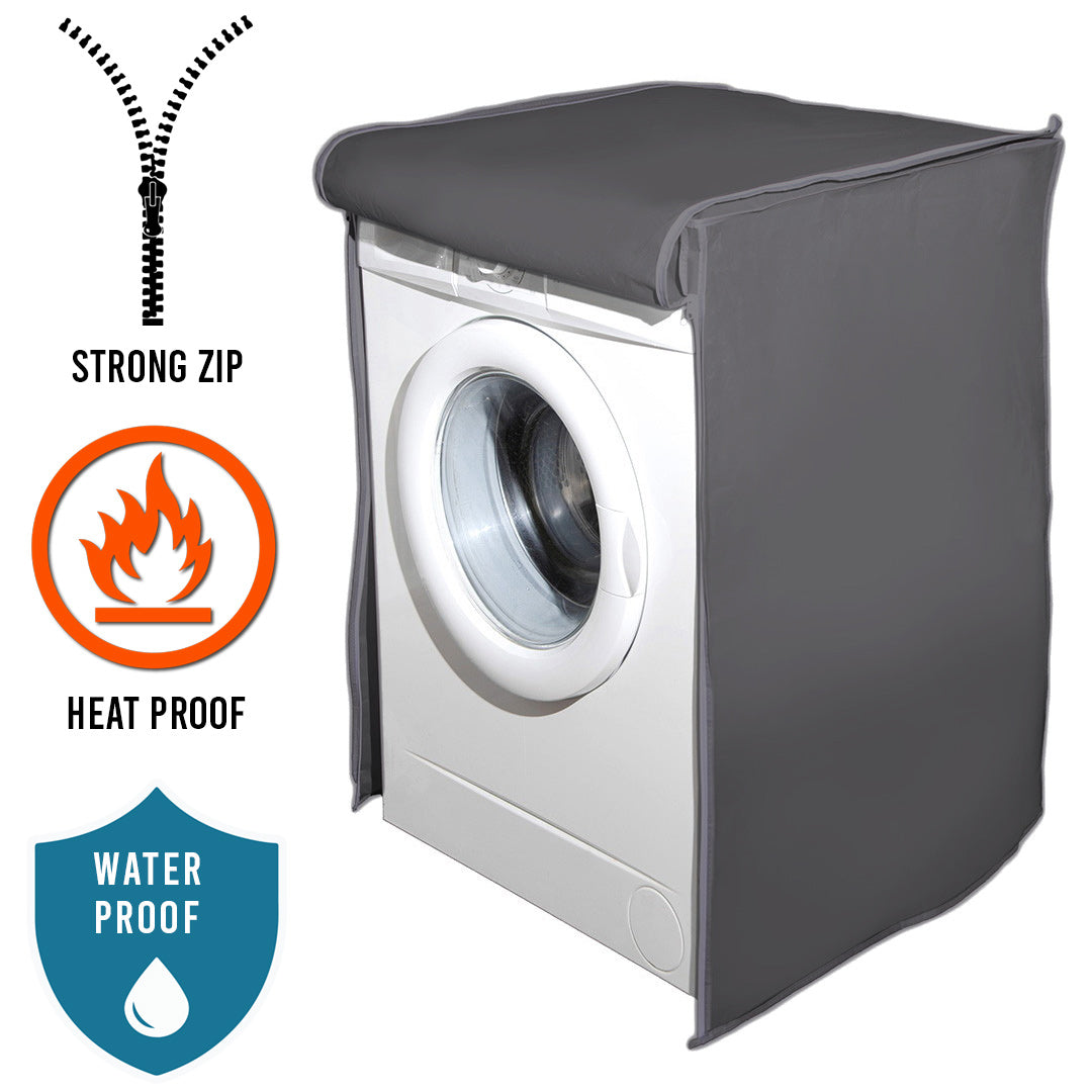 waterproof Front Loaded Washing Machine Cover - ( Grey Color )