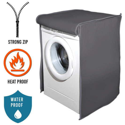 waterproof Front Loaded Washing Machine Cover - ( Grey Color )