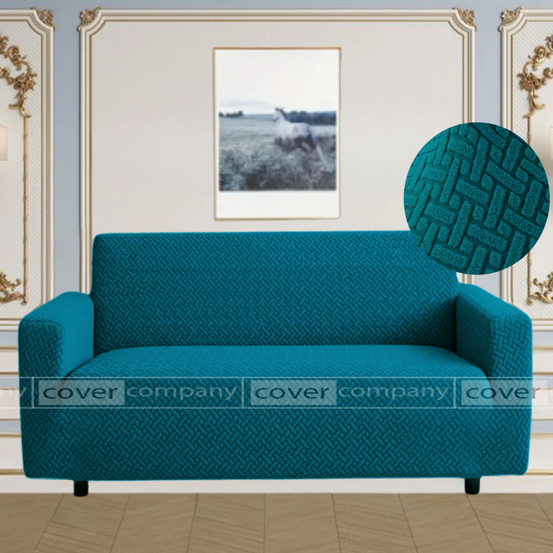 STRIPE JACQUARD SOFA COVER ZINK